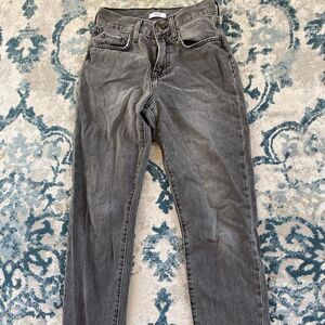 Hollister-co Women's Grey and Black Jeans